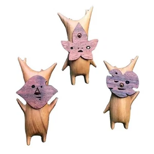 Wooden Korok Statue Handicraft Decoration Game Lovers Gifts Xmas Christmas - Picture 1 of 13