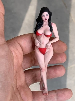 Diorama Scene Prop 1:18 Asian Miss Model Girl Mini Doll Miniature Figure Toys - Image 1 of 4