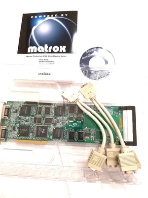Matrox Quad G100 HP G+/QUADP/HP 8MB PCI Video Card NEW . - Image 1 of 4