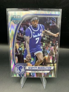 Scotty Middleton Stealth Refractor #94 | 2024-25 Bowman Chrome U | Seton Hall - Imagen 1 de 2
