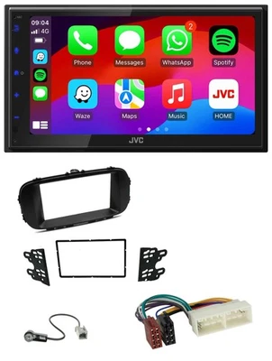 JVC Bluetooth 2DIN MP3 DAB USB Autoradio für Kia Soul PS 16-19 schwarz - Bild 1 von 4