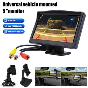 5" 800*480 For Car Rear View Reverse Backup Camera TFT LCD Screen Color Monitor - Picture 1 of 16