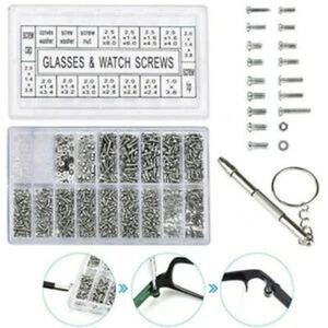 1000 Pièce Minuscules Montre Vis Pour Petit Micro Lunettes Réparation Lot - Imagen 1 de 9