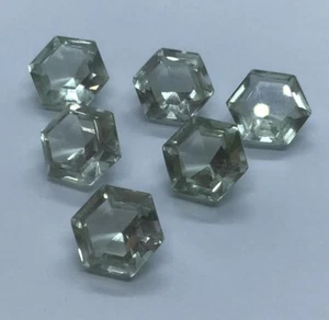 Green Amethyst Hexagon Cut AAA Natural Loose Gemstone For Assorted All Jewelry - Picture 1 of 24