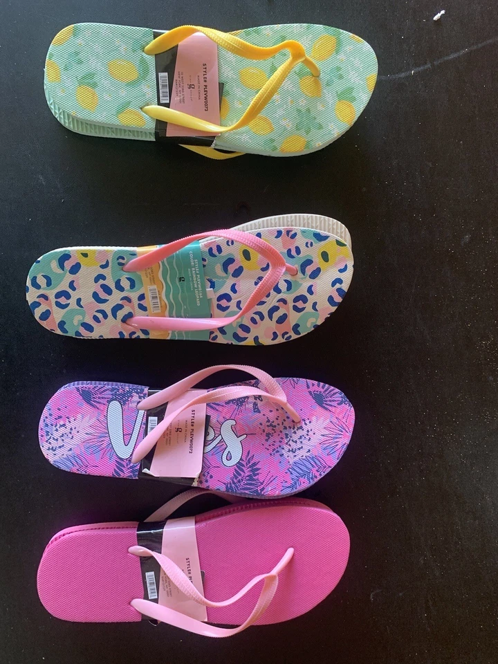Chanclas Chatties para mujer 4 pares L (9-10) nuevas con etiquetas Foto 1 de 4