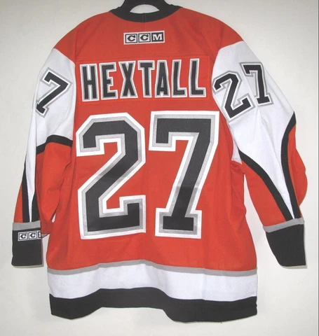 CCM PHILADELPHIA FLYERS RON HEXTALL MEN'S ORANGE ALTERNATE JERSEY M Cover