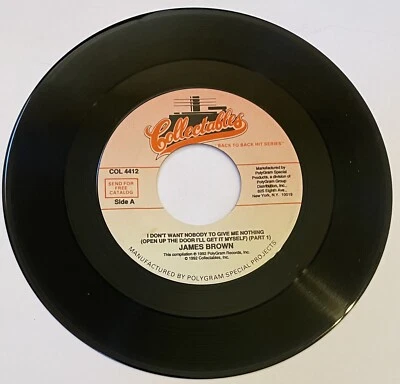 "James Brown ""I Don't Want Nobody To Give Me Nothing / Part 2"" 45 виниловая пластинка" - Изображение 1 из 2