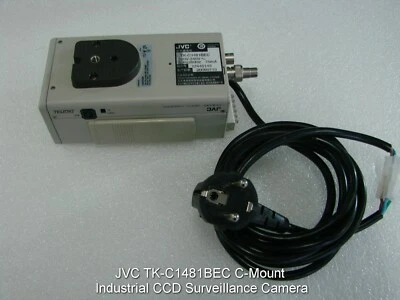 JVC TK-C1481BEC C-Mount Industrial CCD Surveillance Camera  - Image 1 of 4