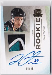 2009-10 The Cup Logan Couture Auto Patch Gold Rookie Card RC #116 35/39 Mint