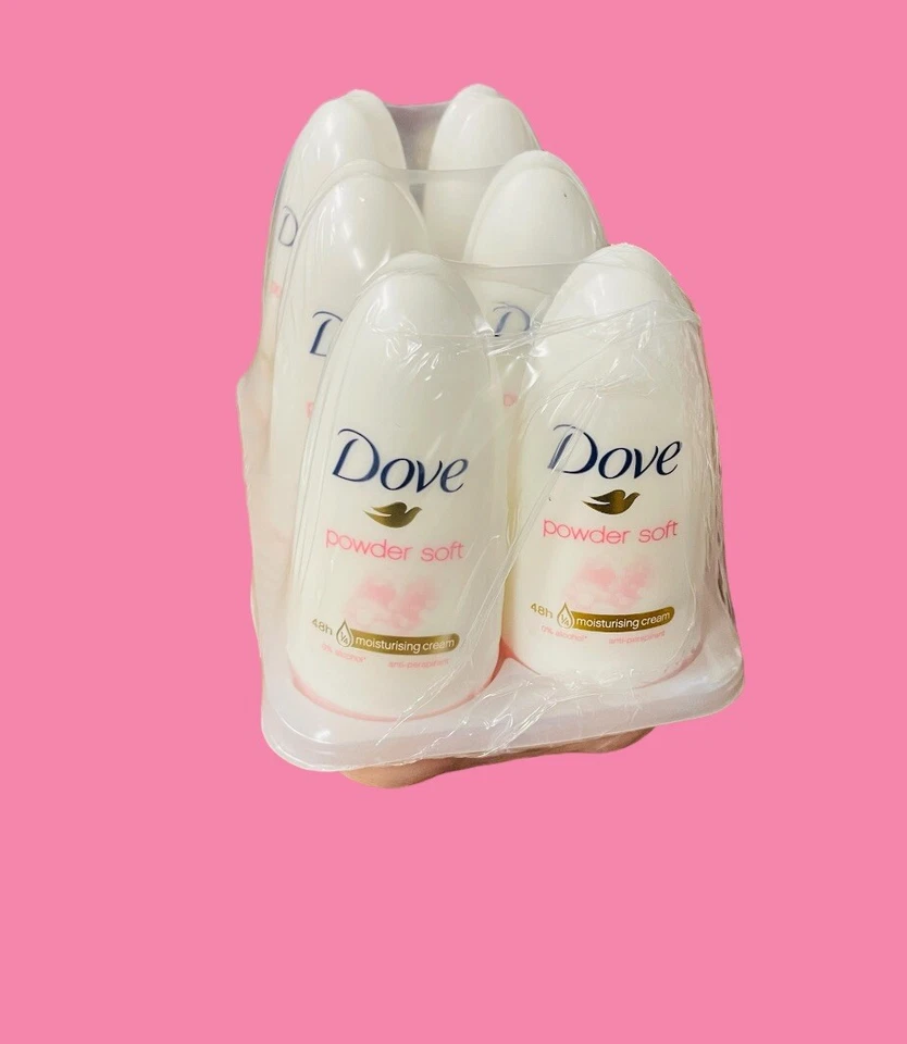 6X Dove Roll On Women Anti-Perspirant Deodorant Powder Soft 40ML