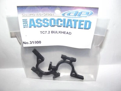  Factory Team Associated  TC7.2 Black  Aluminum  Bulkhead 2pcs 31800 - Image 1 of 4