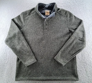 Red Head Sweater Mens 2XL Green Heather 5 Button Pullover Outdoor Camp Hiking - Picture 1 of 12