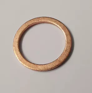 COPPER SEALING WASHER 5mm 6mm 8mm 10mm 12mm 14mm 16mm 20mm PACK 1 2 5 10 - Picture 1 of 17
