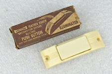 Vintage Leviton Feather Touch Electric Push Button Door Bell USA Ivory Art Deco