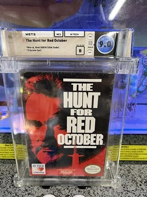 1991 Nintendo NES The Hunt For Red October Graded WATA 9.0 B Sealed Sean Connery - Image 1 of 4