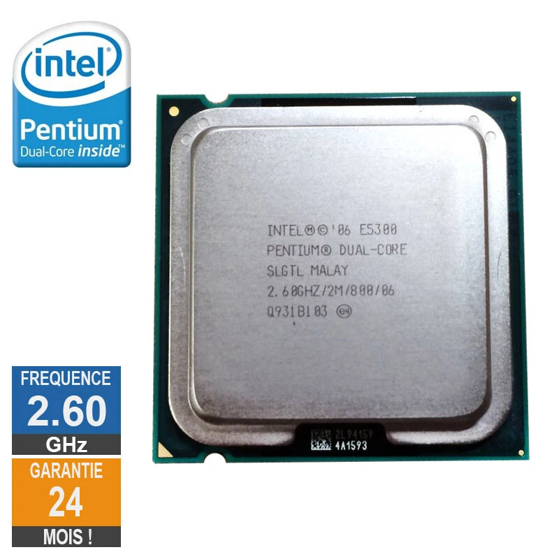 Processeur Intel Pentium D E5300 2.60GHz SLGTL LGA775 2Mo - Photo 1/1