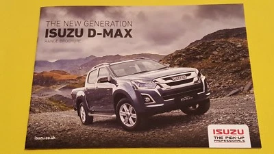 Isuzu D-Max Eiger Yukon Utah Blade Utility pick-up sales brochure 2017 MINT Max - Image 1 of 4