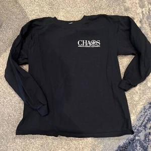 Gildan Youth T-Shirt  Long Sleeve Chaos Serious Fishing Equipment Xl - Picture 1 of 4