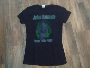 JOHN LENNON POWER TO THE PEOPLE 2006 RARE JUNIORS WOMENS SZ MED    SHIRT VINTAGE - Picture 1 of 3