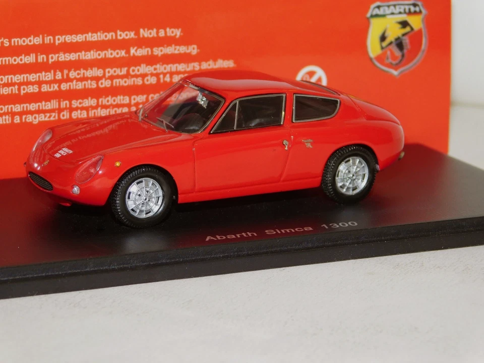 ABARTH SIMCA 1300 RED SPARK S1303 1:43  - Image 1 of 4