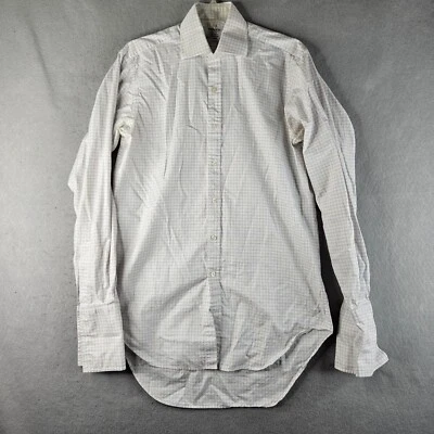 TM Lewin Dress Shirt Mens 15.5 White Check Business Career Office Formal - Image 1 of 4