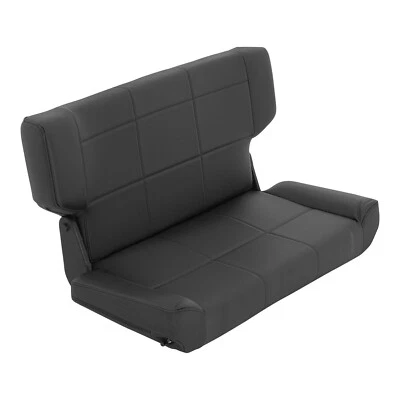 Asiento trasero Smittybilt 41515 plegable y caída denim negro para 97-06 Jeep Wrangler TJ Foto 1 de 4