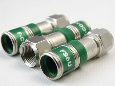 (3) New Leviton HAI 40985-CPF High Quality Compression F-connectors (T64) - Image 1 of 2