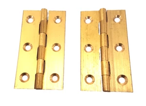 Jedo Brass Butt hinge -self colour 75x41mm /pair (J8996) - Picture 1 of 1