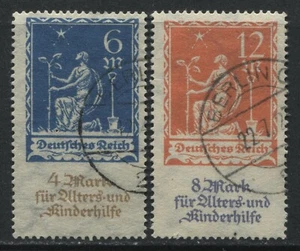 Germany 1922 Semi-Postal set of 2 used - Foto 1 di 1