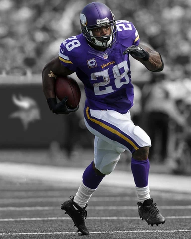 Minnesota Vikings ADRIAN PETERSON Glossy 8x10 Photo Spotlight Print Poster Cover