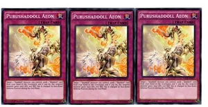 Yugioh - 3X Purushaddoll Aeon - Common - 1st Edition - RATE-EN077 - Near Mint - Picture 1 of 1