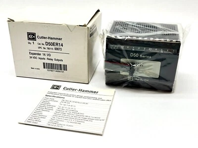 Cutler Hammer D50ER14 Digital Expander 14 I/O 24VDC Inputs/Relay Outputs - Image 1 of 4
