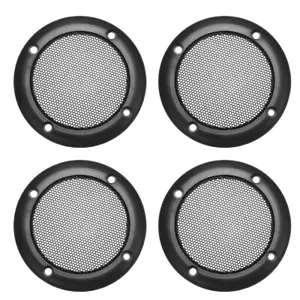 4pcs Speaker Grill Cover 3.5 Inch 107mm Mesh Decorative Circle Subwoofer Guard - Picture 1 of 3