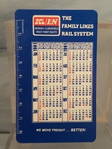 Advertising Pocket Wallet Calendar Card: 1981 SCL Louisville Nashville RAILROAD - Picture 1 of 2