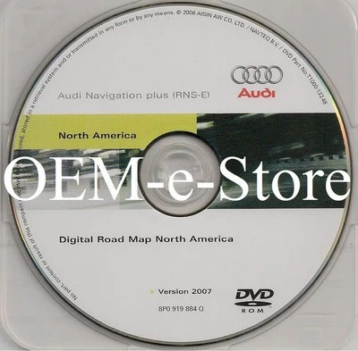 Audi A3 A4 S4 RS4 2005 2006 2007 2008 Quattro Avant navegación DVD EE. UU. Canadá mapa Foto 1 de 2