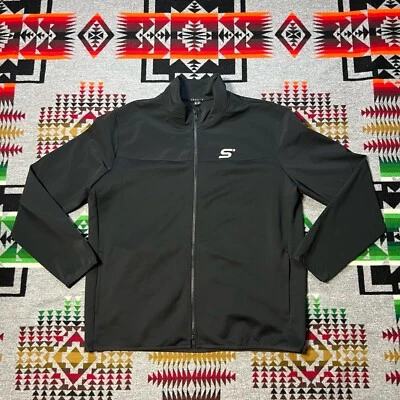 Theory Stroud Jetliner Jacket Men’s 2XL Black Logo Full Zip Outerwear D3 - Image 1 of 4