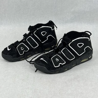 * Nike Air Uptempo Black Size 12 Men’s Sneakers 414962-001 ROUGH SHAPE - READ - Image 1 of 4