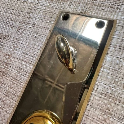 Emtek | Quincy Thumbturn Providence Knob in Unlacquered Brass - Image 1 of 3