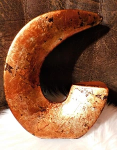 Deko Vase wunderschön in metallic Optik gold orange braun 25 cm hoch neuwertig - Bild 1 von 5