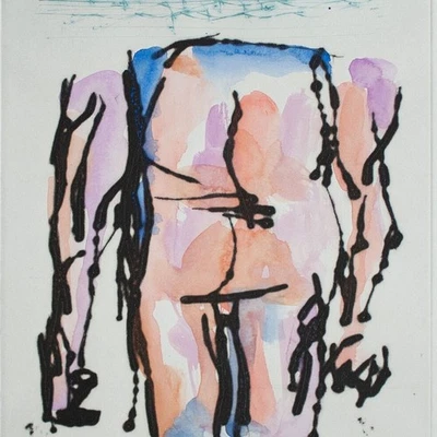 Markus Lüpertz Kunst Regeln geben Neoexpressionismus aquar Radierung 2005 18/30 - Bild 1 von 4