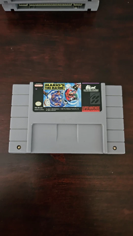 Mario's Time Machine (Super Nintendo Entertainment System, 1993 SNES) - только карта - Изображение 1 из 1