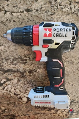 PORTER CABLE Taladro Destornillador 1/2 Sin Escobillas con Indicador de Batería PCC607, Probado Foto 1 de 4