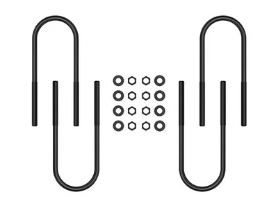 Kit de parafusos em U traseiros Icon 37024 12 polegadas para 99-10 Ford F350 Super Duty DRW - Imagem 1 de 2