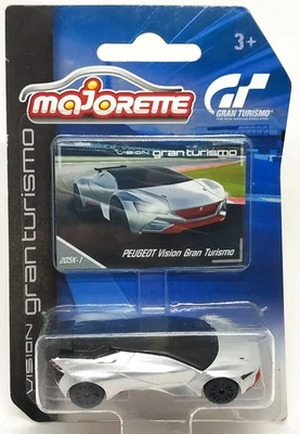 Majorette Peugeot Vision Gran Turismo Silver 1:62 (3") en paquete con tarjeta Foto 1 de 4