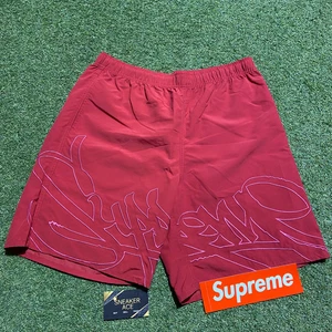 Supreme Tag Water Short Red: M - Picture 1 of 3