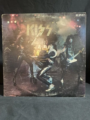 KISS Alive! 1975 Casablanca Blue Label NBLP 7020-798 Vinyl LP Original Gatefold - Image 1 of 4