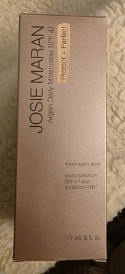 Josie Maran Argan Daily Moisturizer SPF 47 Protect ~ 6 fl oz ~ 1/2025 (New) - Image 1 of 4