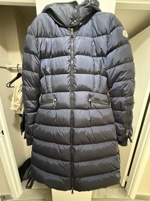 Abrigo largo acolchado Moncler Fammette para mujer talla 5 Foto 1 de 4