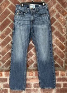 Ariat Jeans Mens 33x34 M2 Relaxed Bootcut Blue Denim Western Cowboy Country Long - Picture 1 of 14