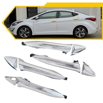 Ajuste 2011-16 Hyundai Elantra maçaneta externa para porta esquerda + direita 4 peças - Imagem 1 de 4
